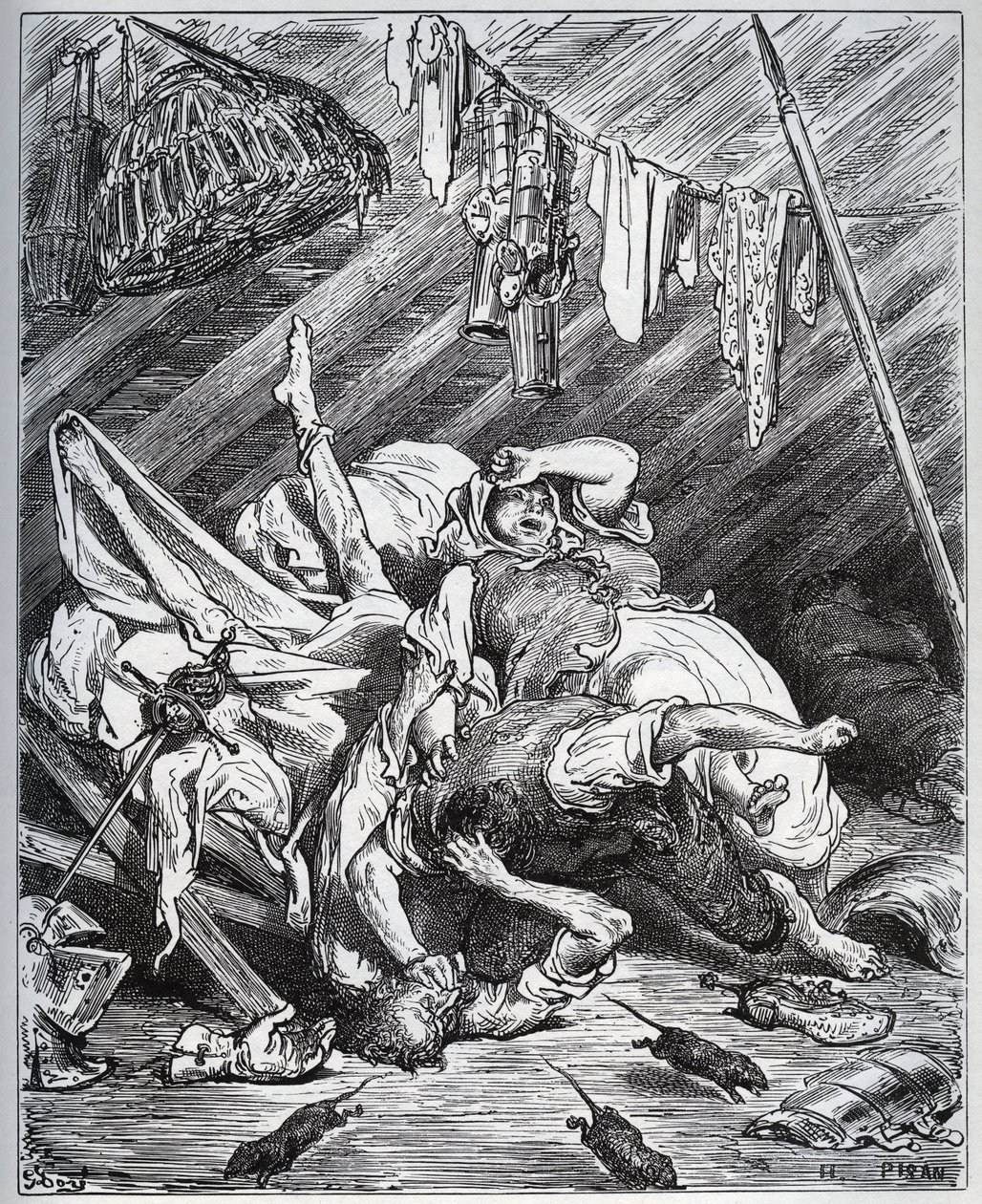 Don Quixote and a Mule Maker Fighting for Maritornes - from 