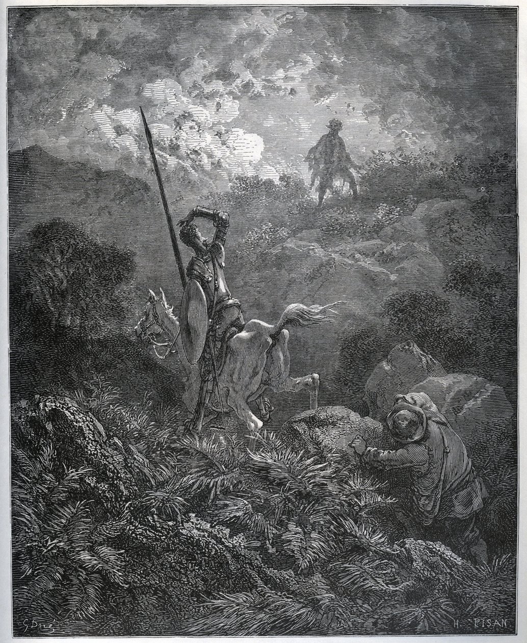 First Apparition of the Deguenille-de-la-Malaise-Mine by Gustave Dore
