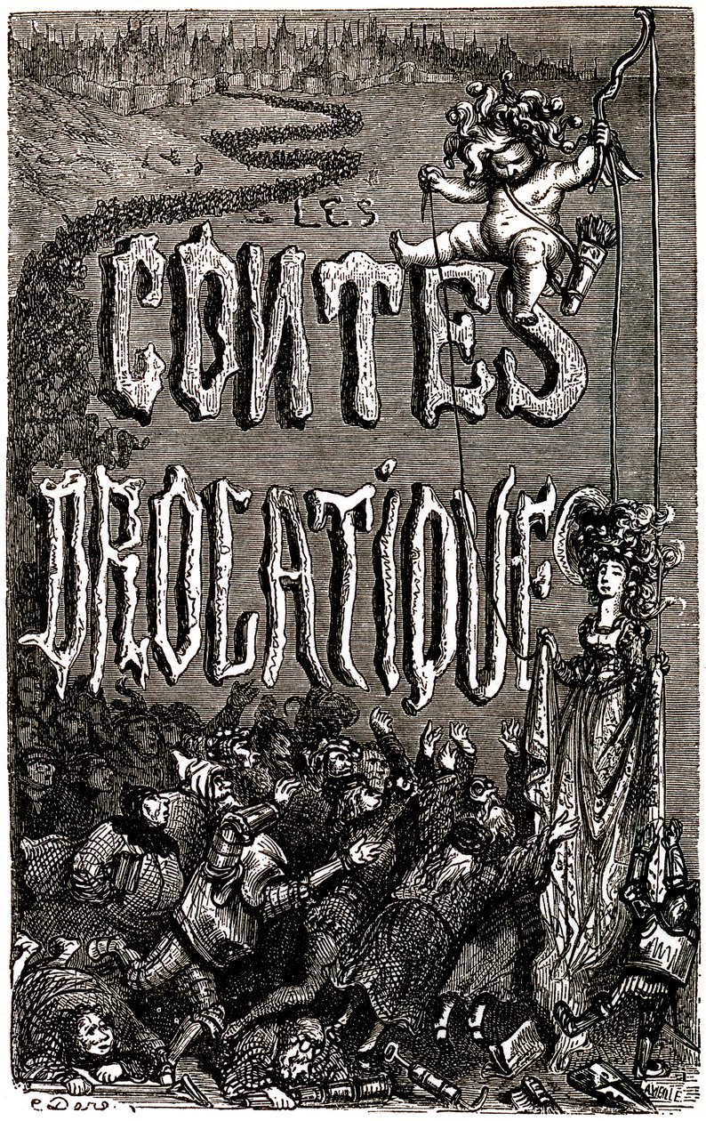 Frontispiece for the Drolatic Tales of Honore de Balzac by Gustave Dore