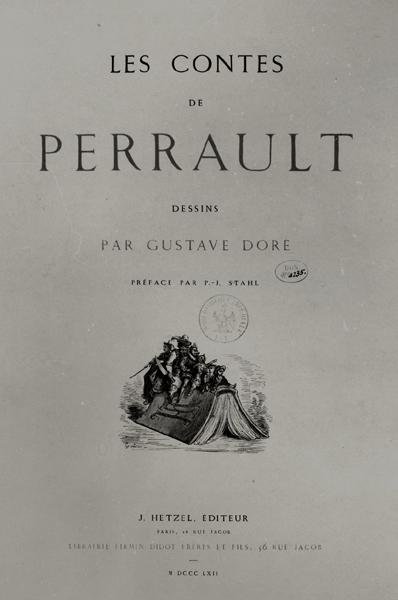 Frontispiece of Les Contes de Charles Perrault, Published by J. Hetzel by Gustave Dore