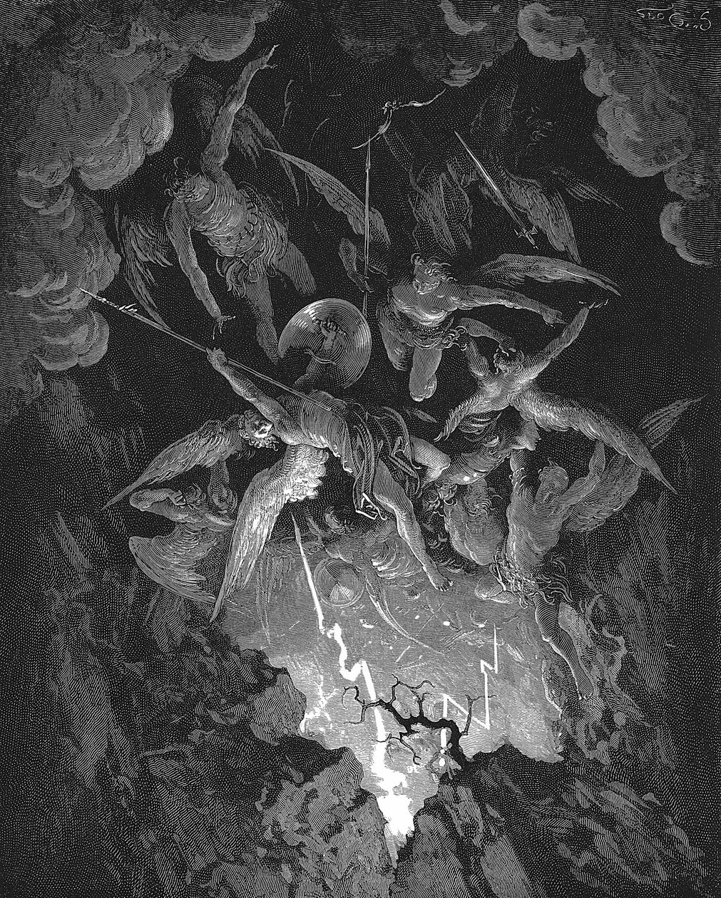 Gustave Dore illustration for John Milton