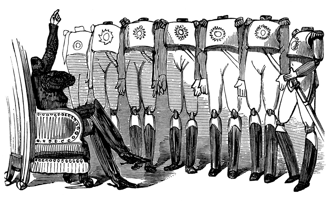 History of Holy Russia. Nicholas I Makes a Speech Before the Guards by Gustave Dore