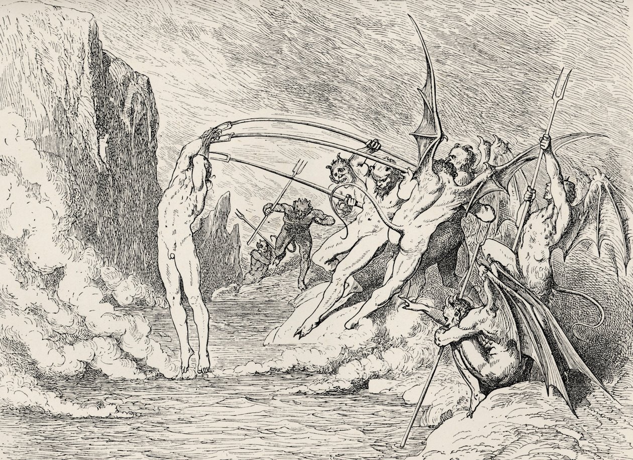 Illustration for The Divine Comedy - Hell by Dante by Gustave Dore
