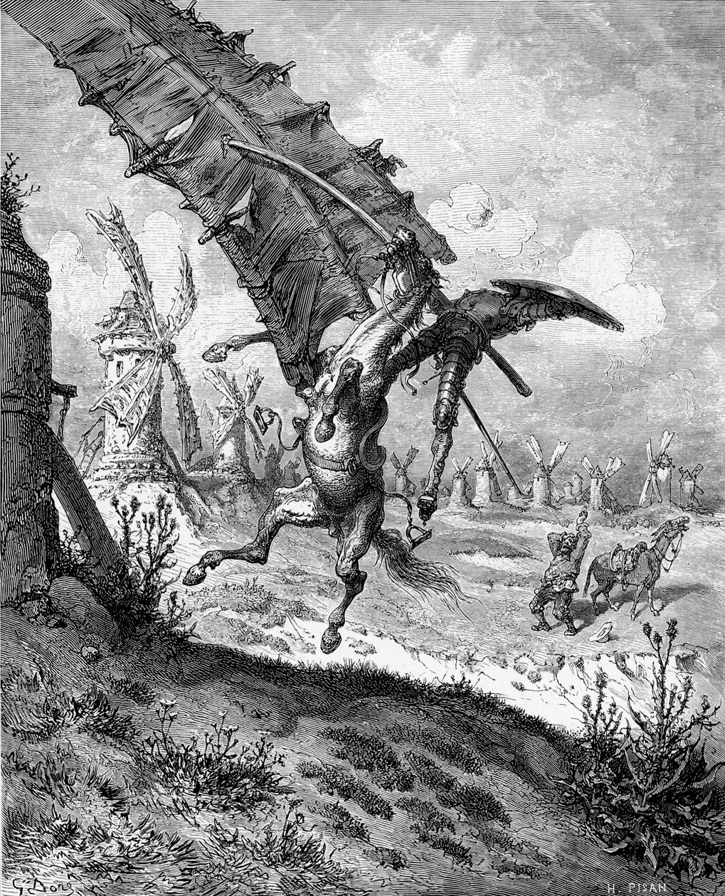 Illustration to the Book Don Quixote de la Mancha by M. de Cervantes by Gustave Dore