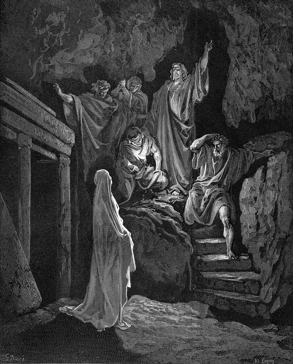 Jesus Raising Lazarus from His Tomb by Gustave Dore