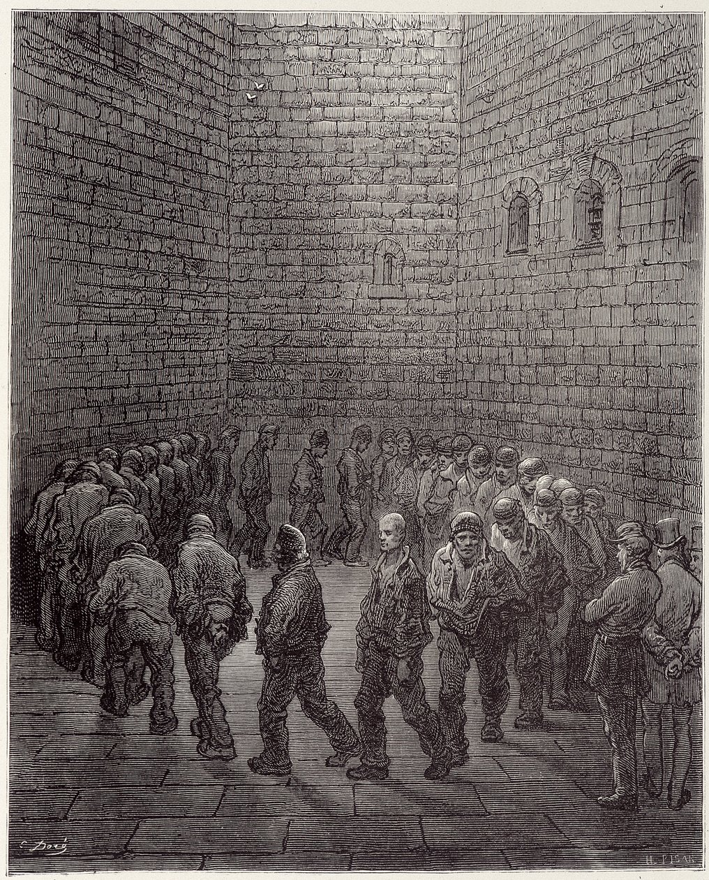 The promenade of prisoners in prison - in 