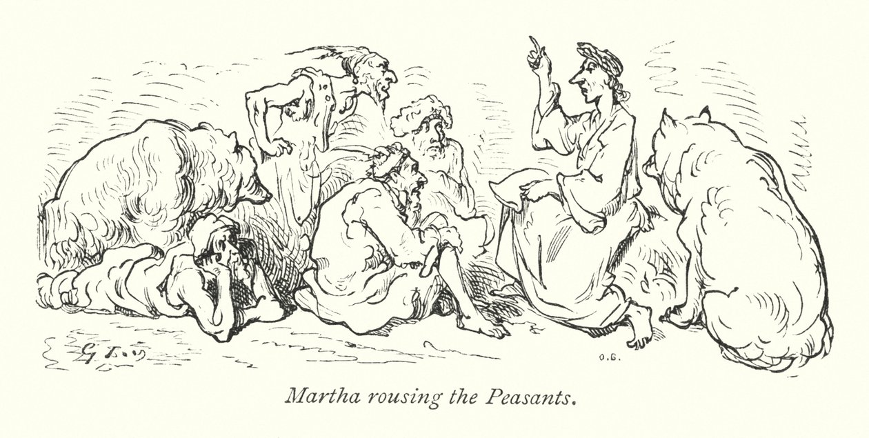 Martha Rousing The Peasants by Gustave Dore