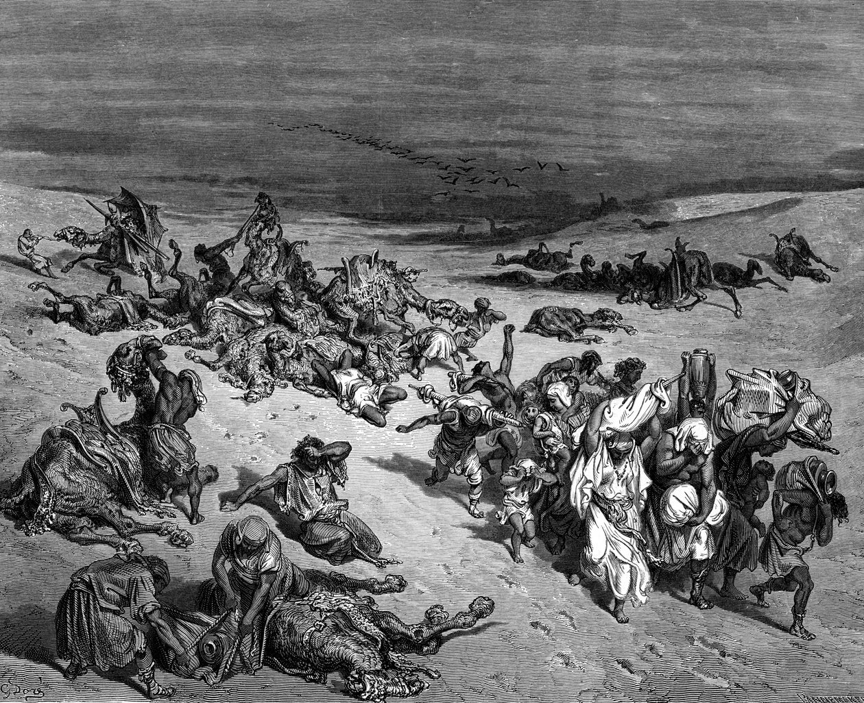 Pestilence, One of the Seven Plagues of Egypt by Gustave Dore