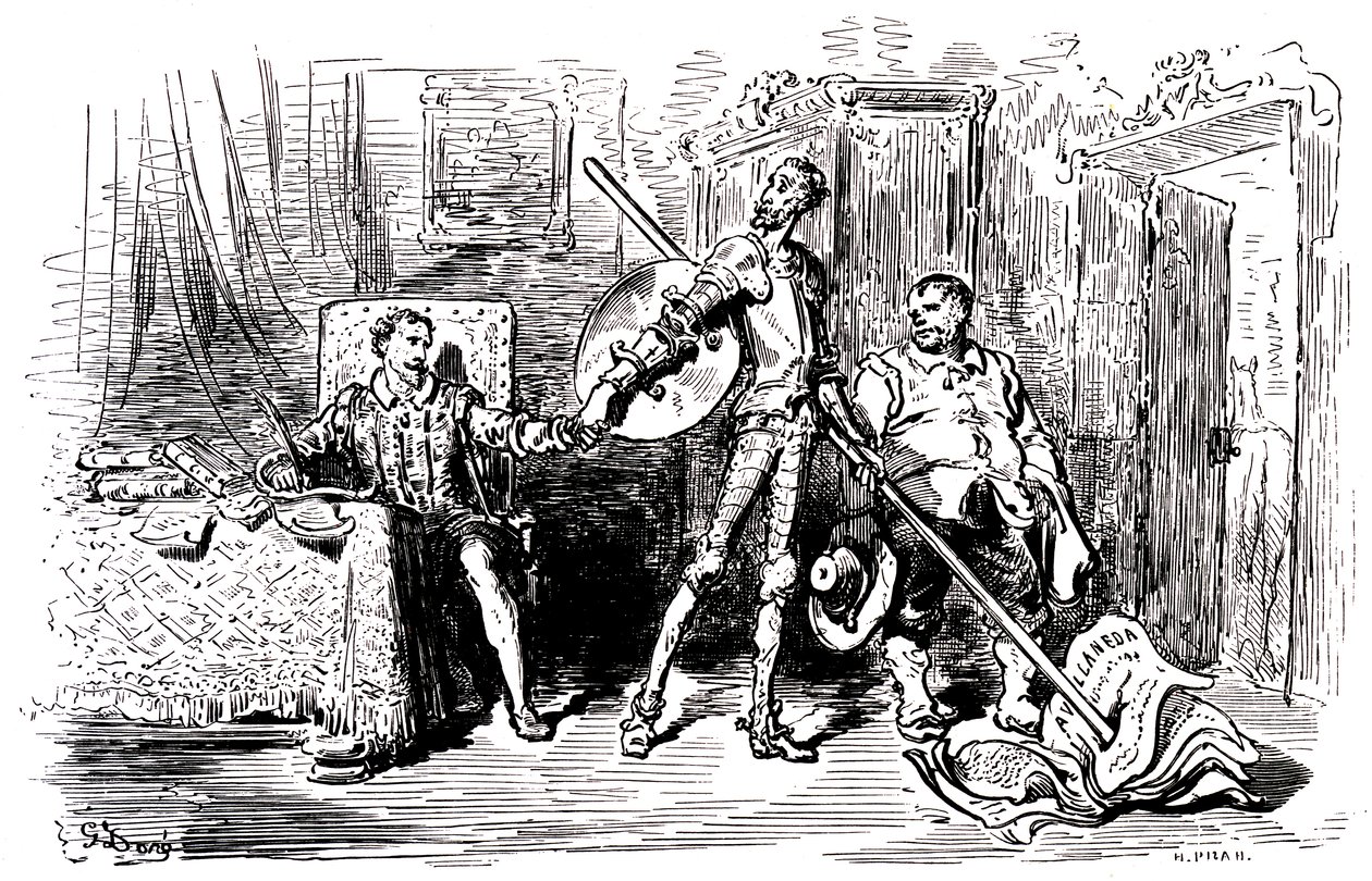 Prologue to the Adventures of Don Quixote by Gustave Dore