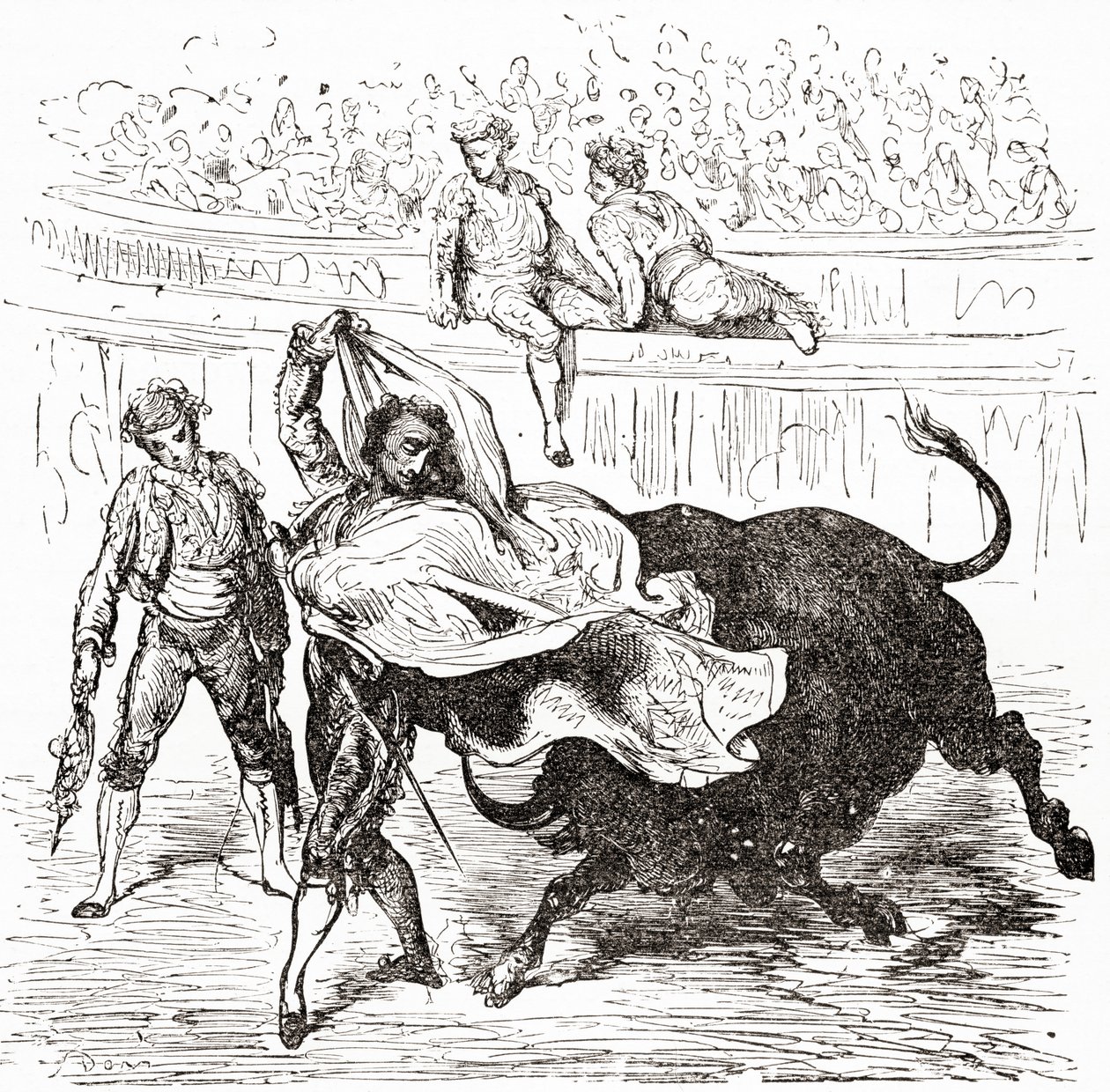 Spain. From Life and Reminiscences of Gustave Dore, published 1885 by Gustave Dore