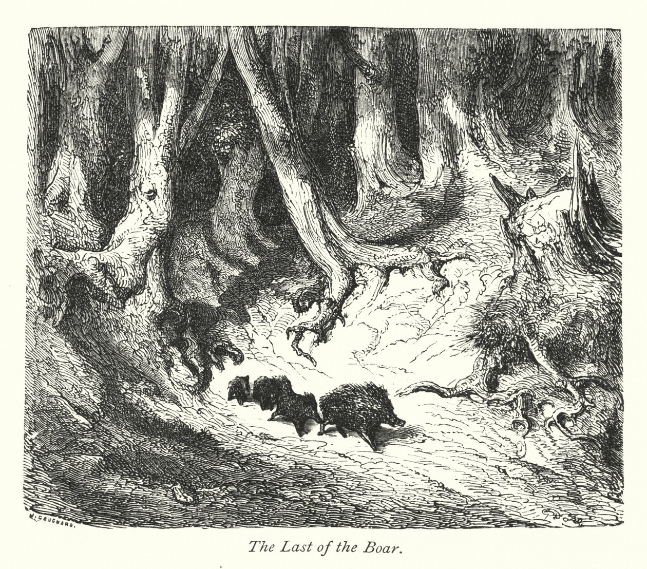 The Last Of The Boar by Gustave Dore