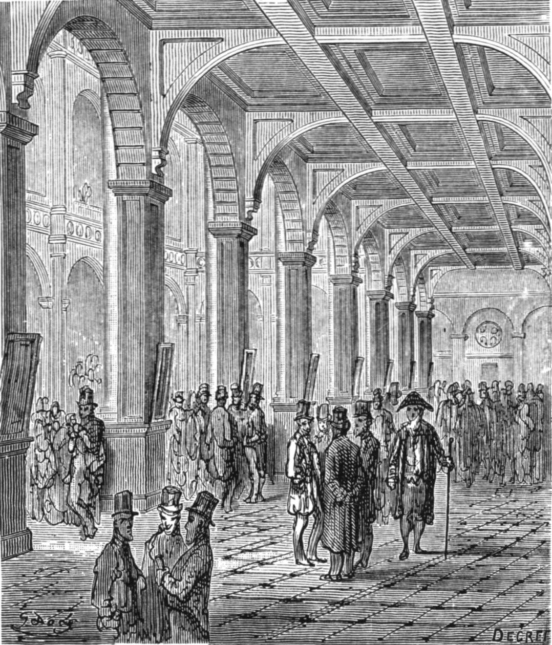 The Royal Exchange, 1872 by Gustave Dore