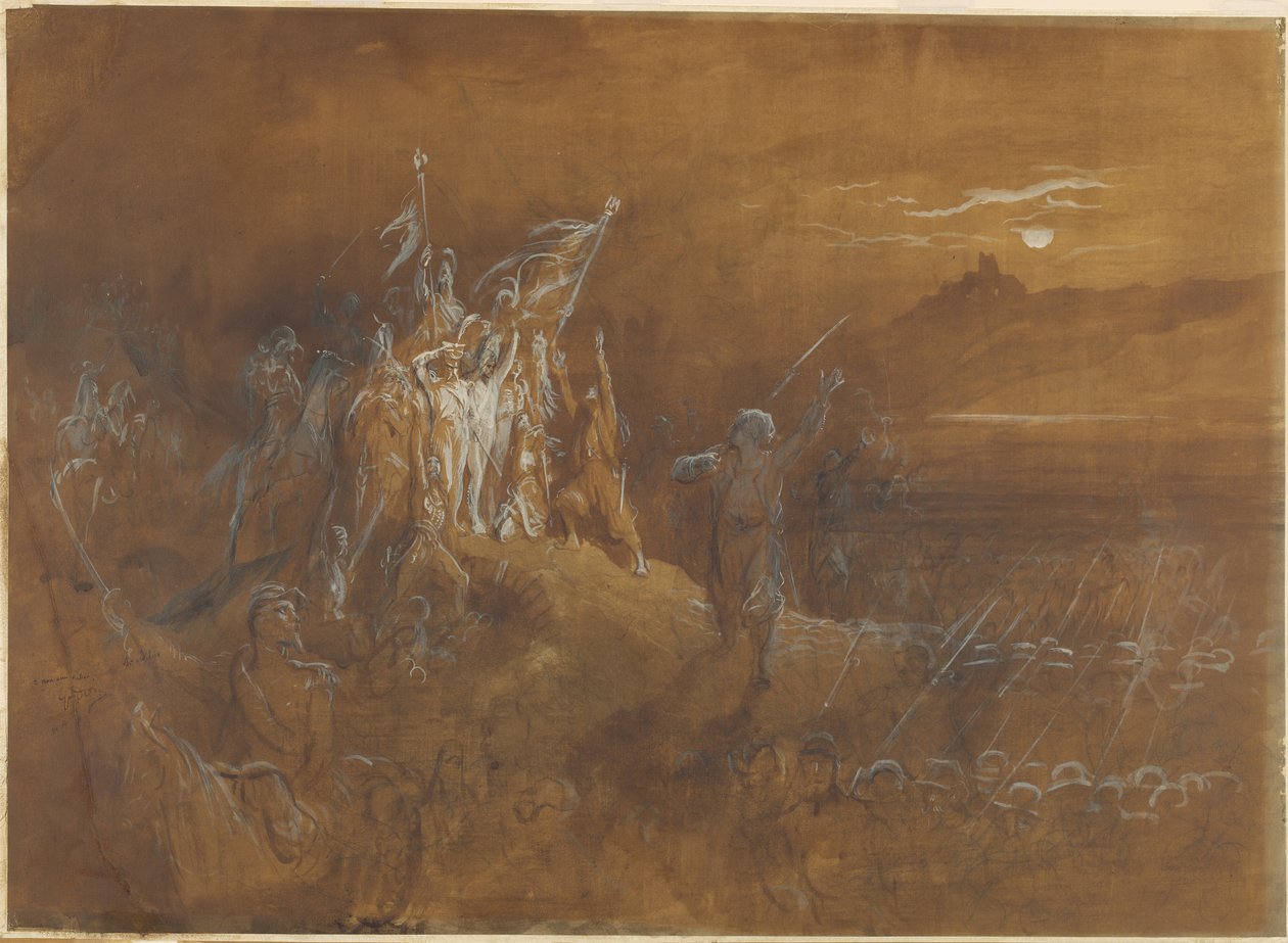 The Shades of French Soldiers from the Past Exhort the Army to Victory on the Rhine by Gustave Dore
