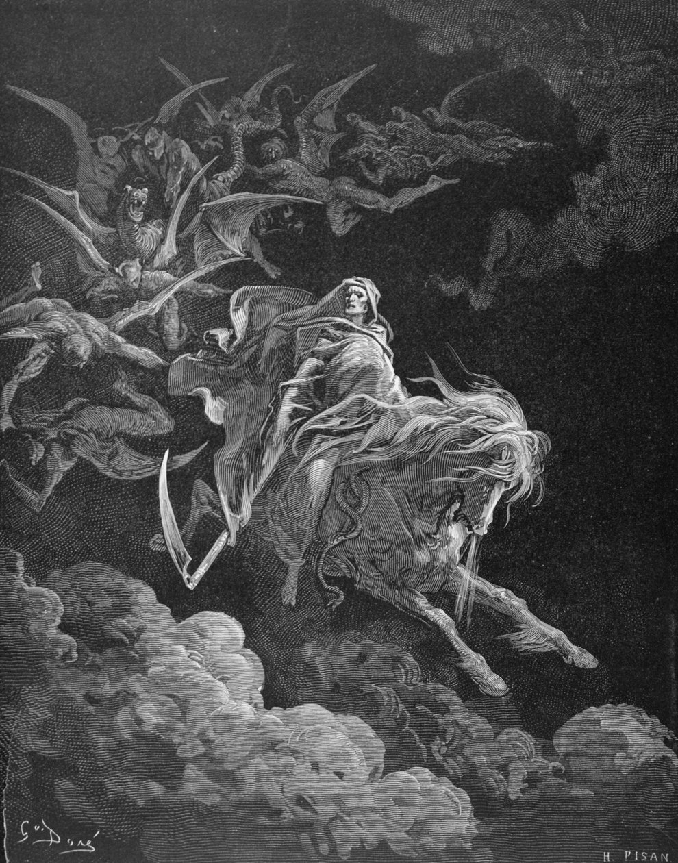 The Vision of Death, engraved by Heliodore Joseph Pisan
