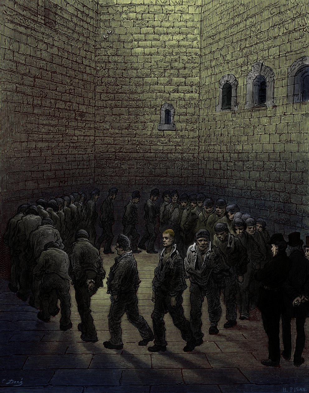 Victorian London Prison by Gustave Dore