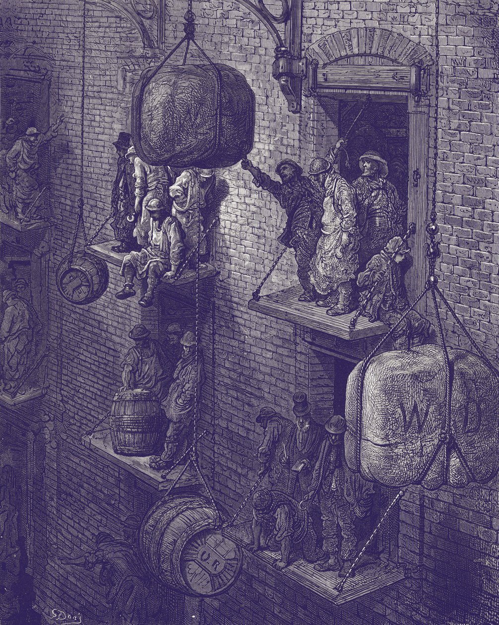 Victorian London Warehouse by Gustave Dore