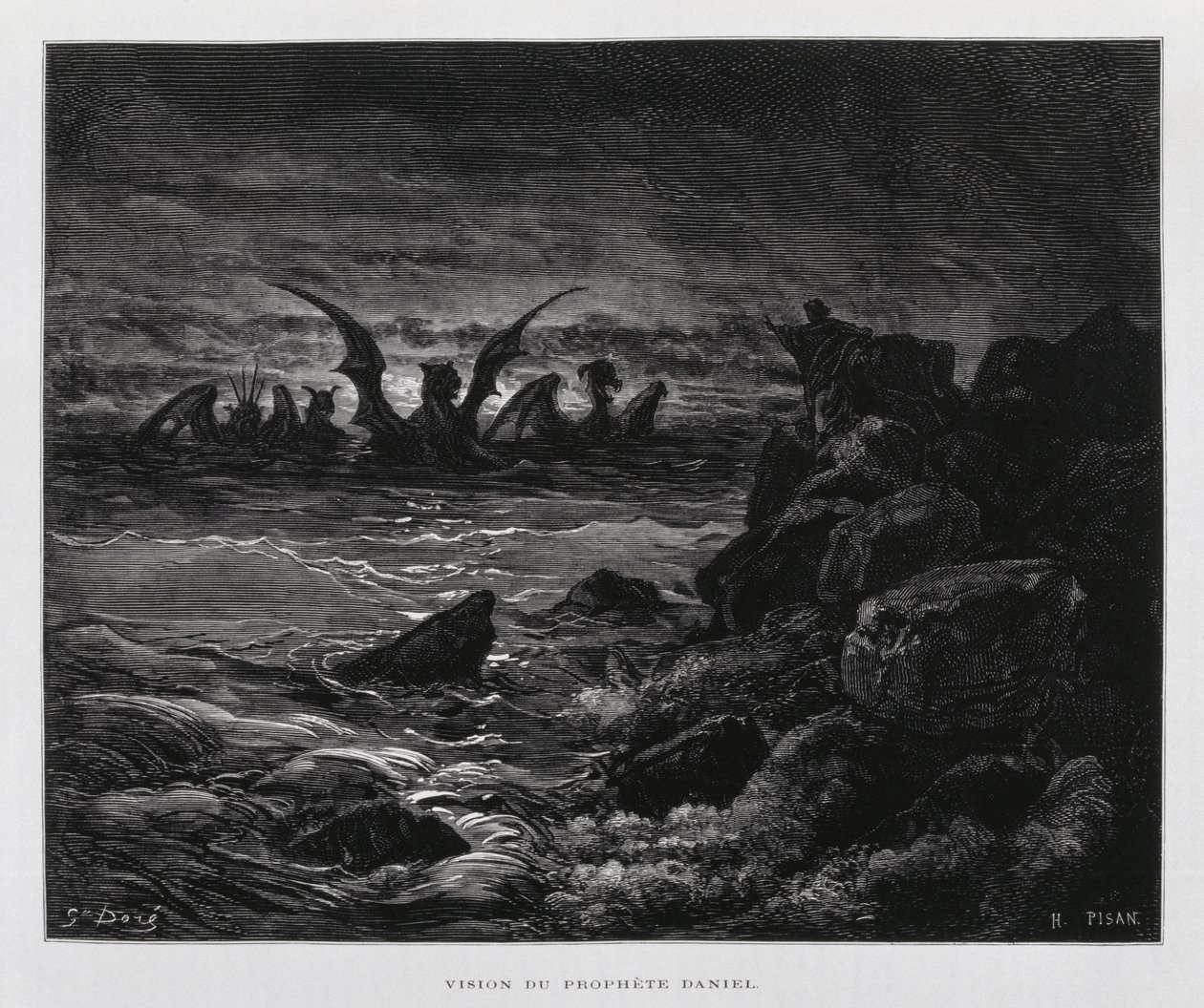 Vision of the Prophet Daniel (Illustration from the Dore Bible) by Gustave Dore