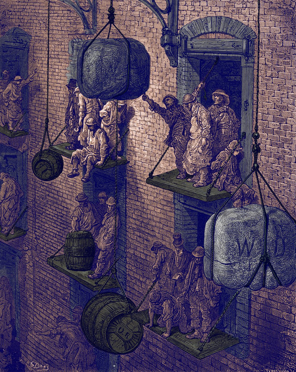 Warehousing In The City by Gustave Dore