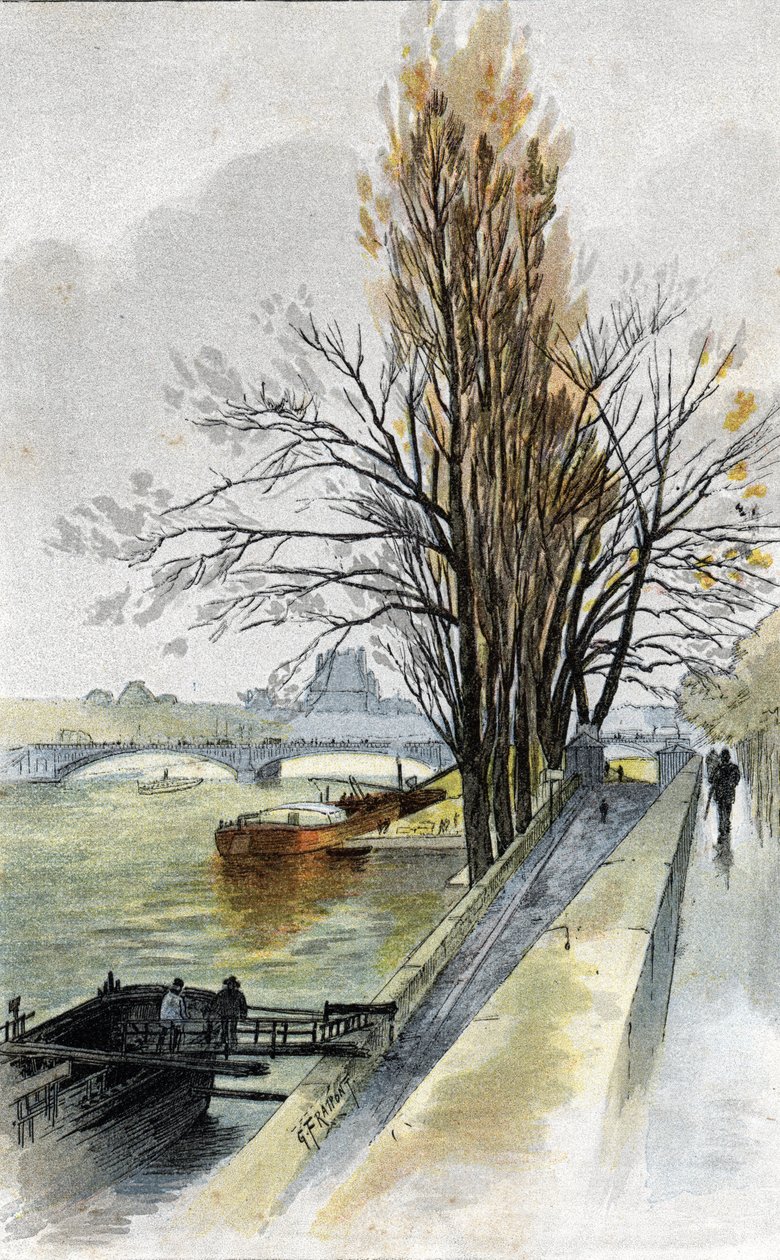 View of the Solferino Bridge from Quai d