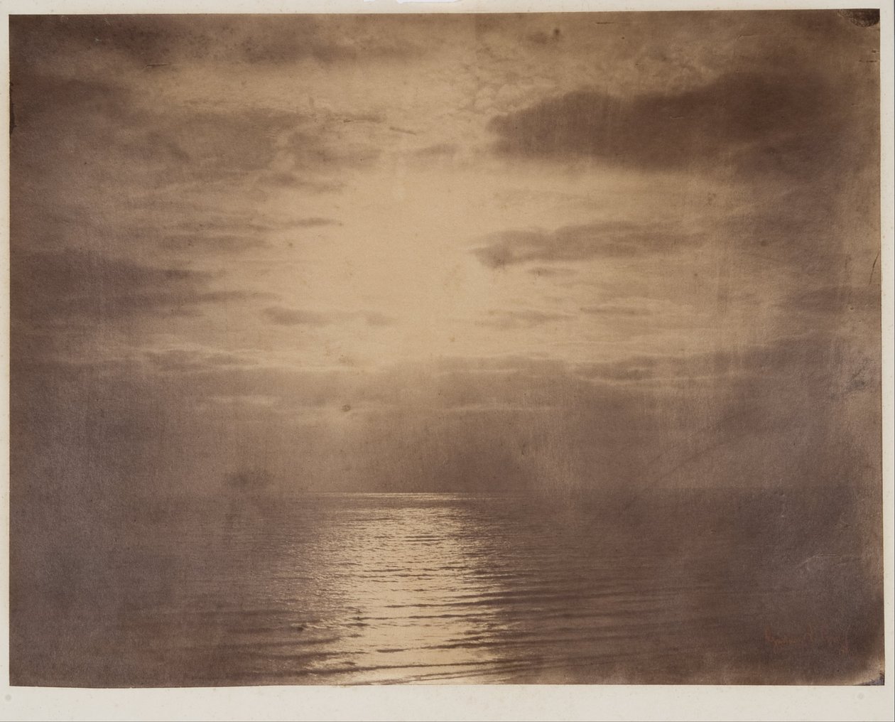Solar Effect in the Clouds--Ocean by Gustave Le Gray