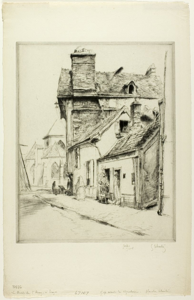 The Apse of St. Remy of Troyes by Gustave Leheutre