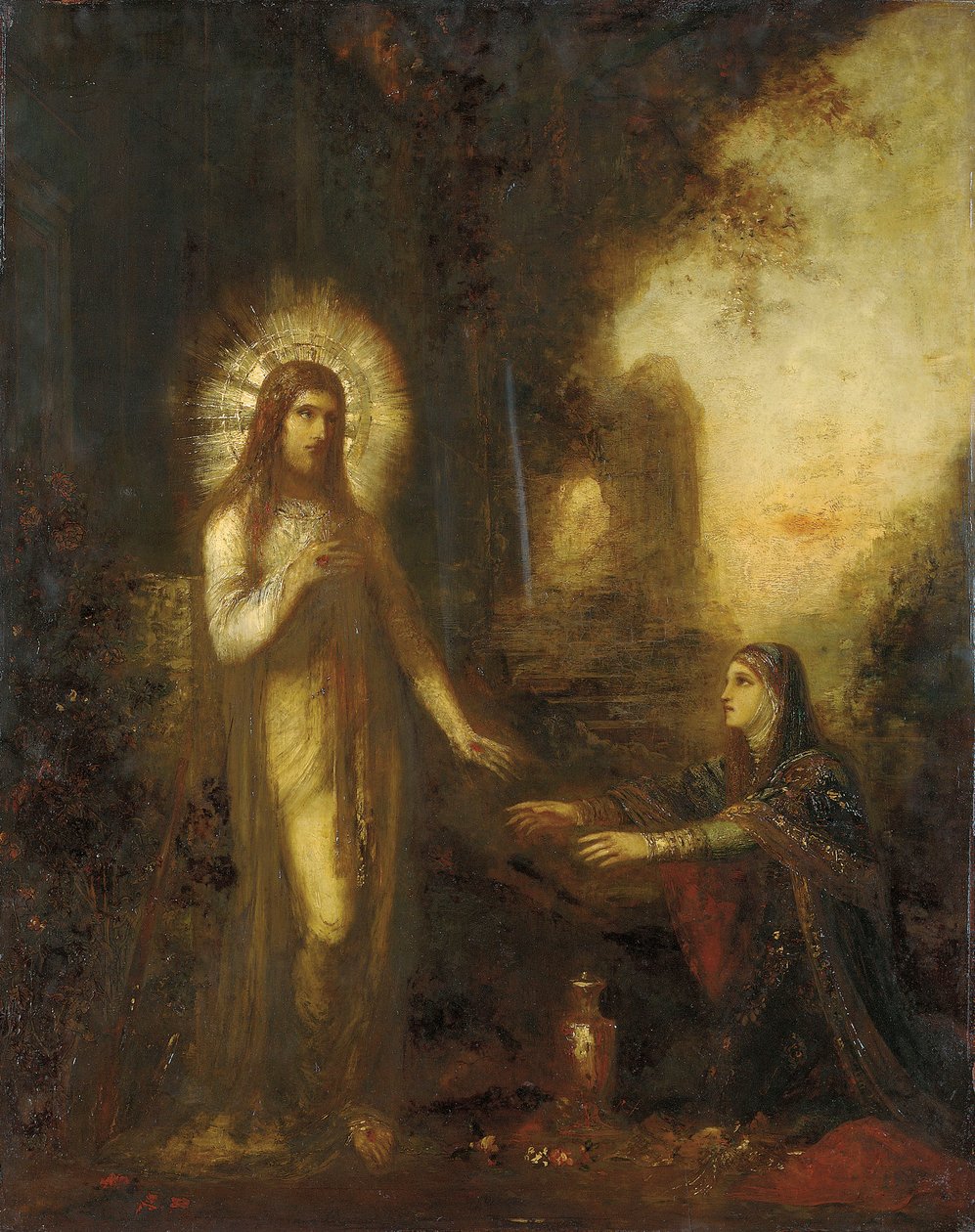 Christ and Mary Magdalene (Noli Me Tangere) by Gustave Moreau