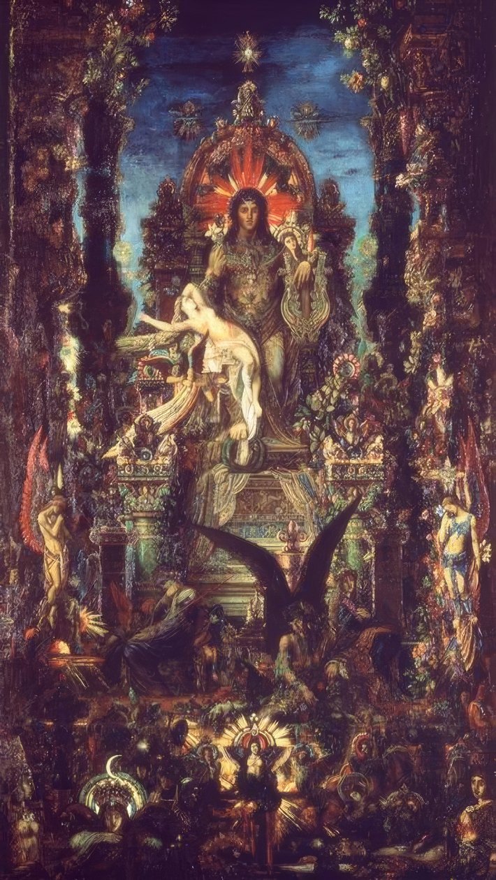 Jupiter and Semele by Gustave Moreau