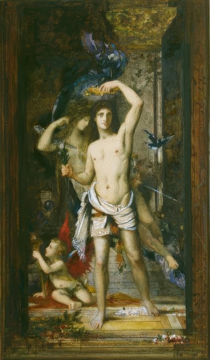 The Young Man and Death by Gustave Moreau