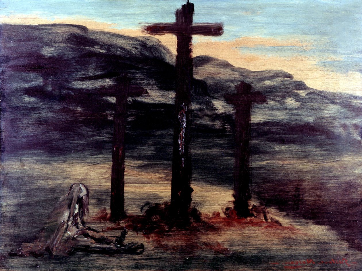 Madeleine at the Calvary by Gustave Moreau