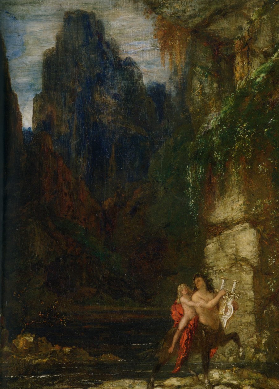 The Education of Achilles by Gustave Moreau