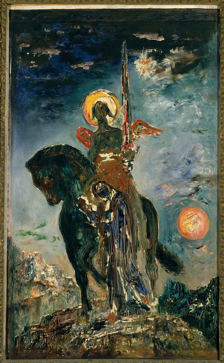 The Park and the Angel of Death by Gustave Moreau