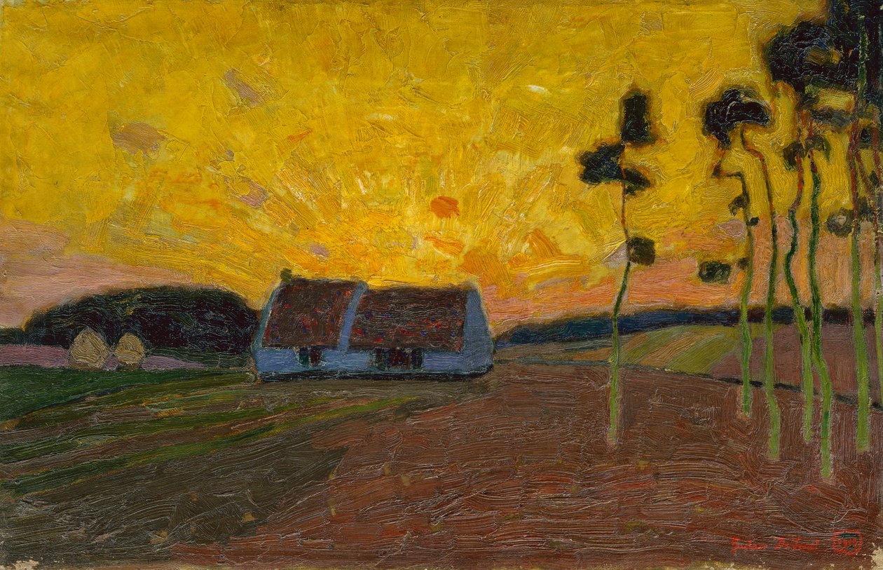 Landscape in Sint-Martens-Latem by Gustave de Smet