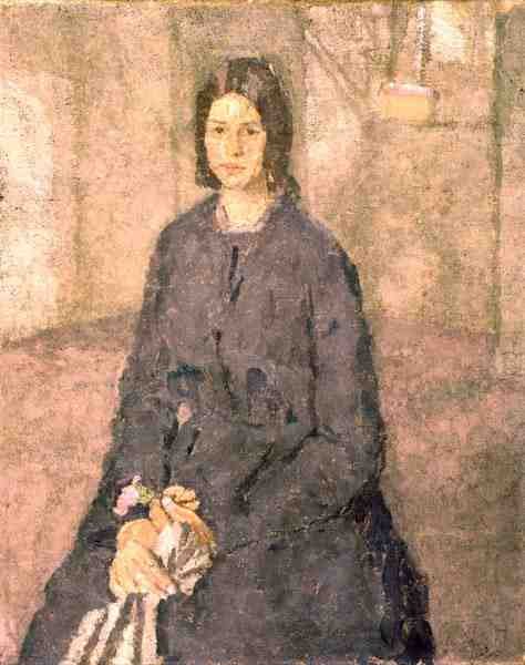 Girl Holding a Rose by Gwen John