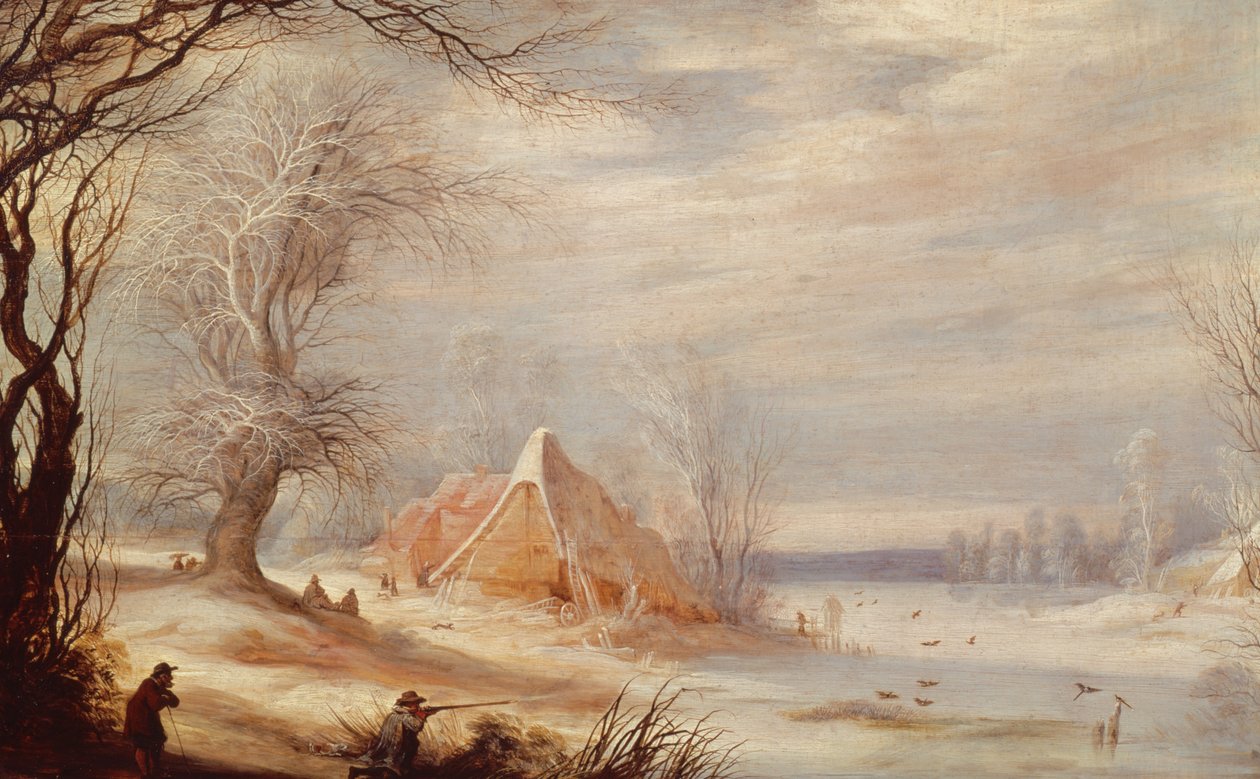 Winter Landscape by Gysbrecht Lytens or Leytens