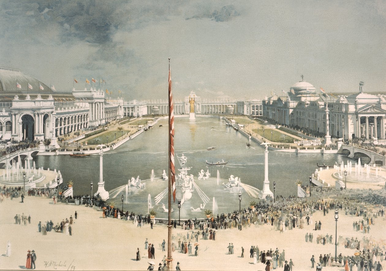 The World's Columbian Exposition, Looking East from MacMonnies