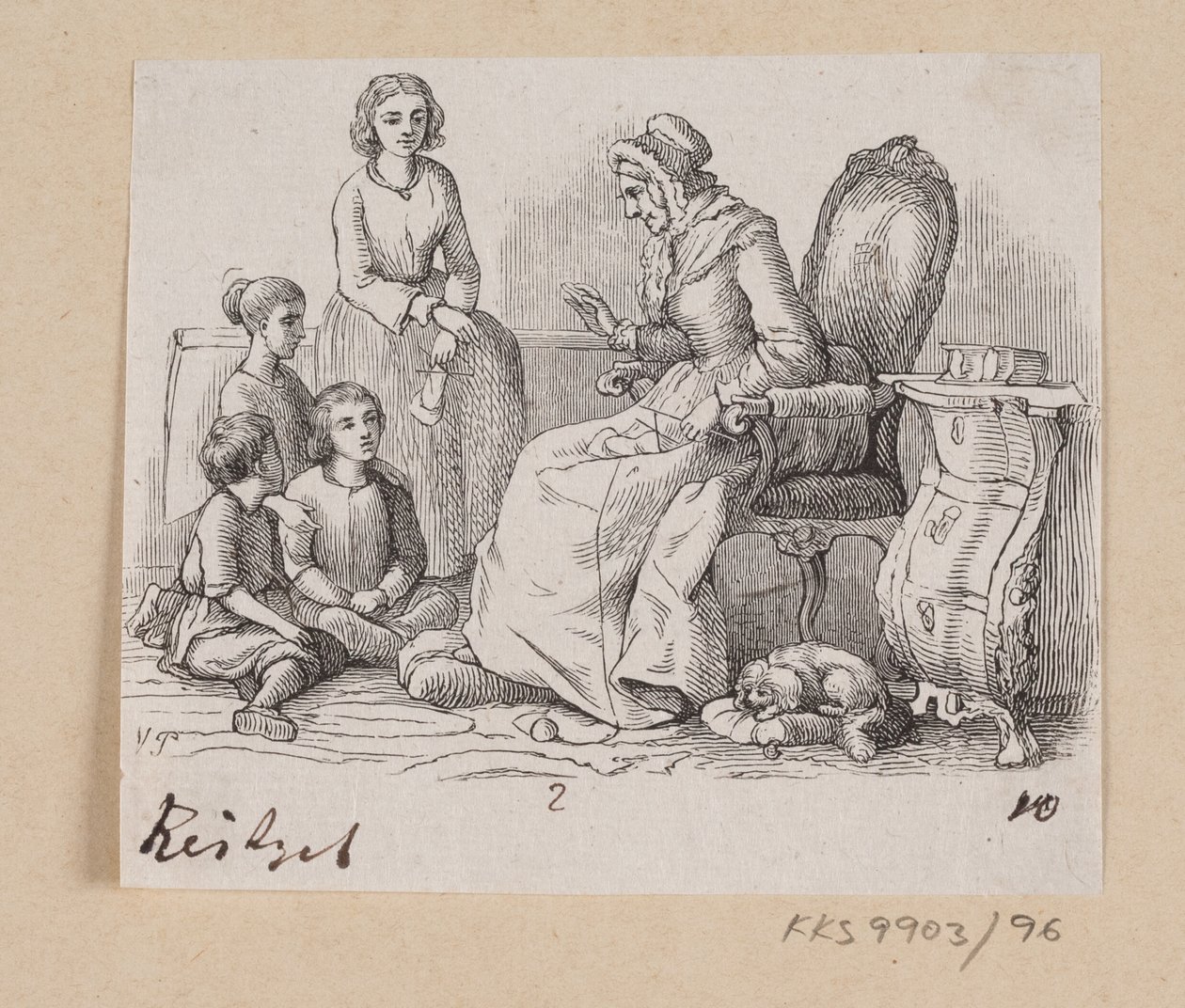 Illustration for "Grandmother" in H.C. Andersen, "Fairy Tales and Stories", Volume 2 by H.P. Hansen