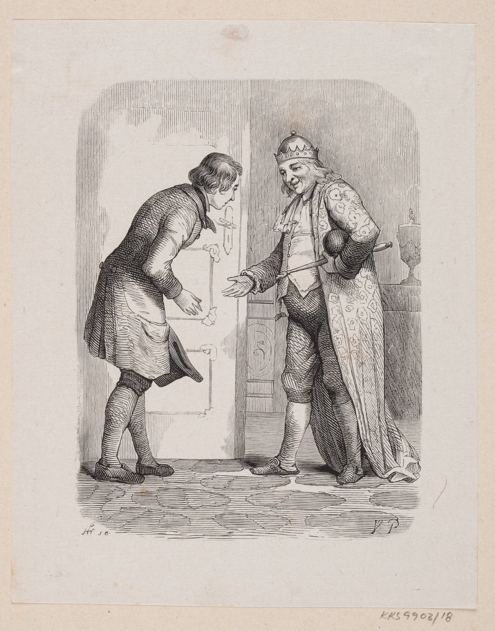 Illustration for "The Traveling Companion" in H.C. Andersen, "Fairy Tales and Stories", Volume 1 by H.P. Hansen