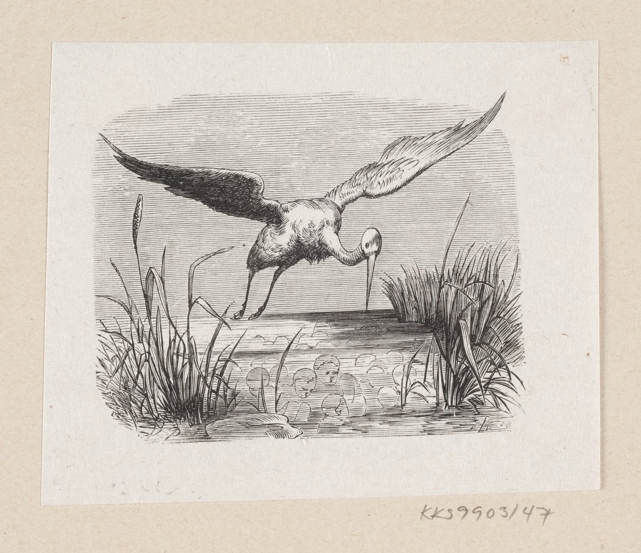 Illustration for "The Storks" in H.C. Andersen