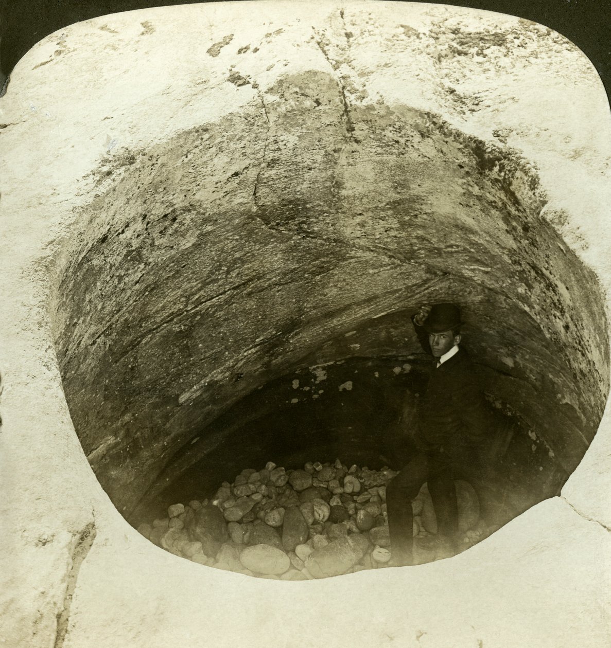A giants cauldron glacier pothole, Norway by H. C. White