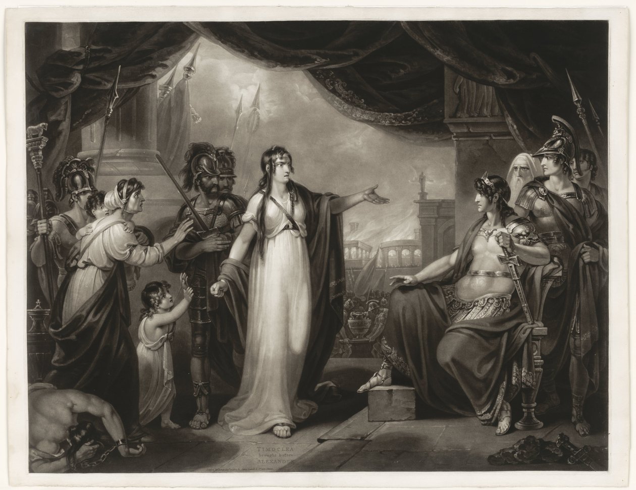 Timoclea Brought Before Alexander by H. Gillbank