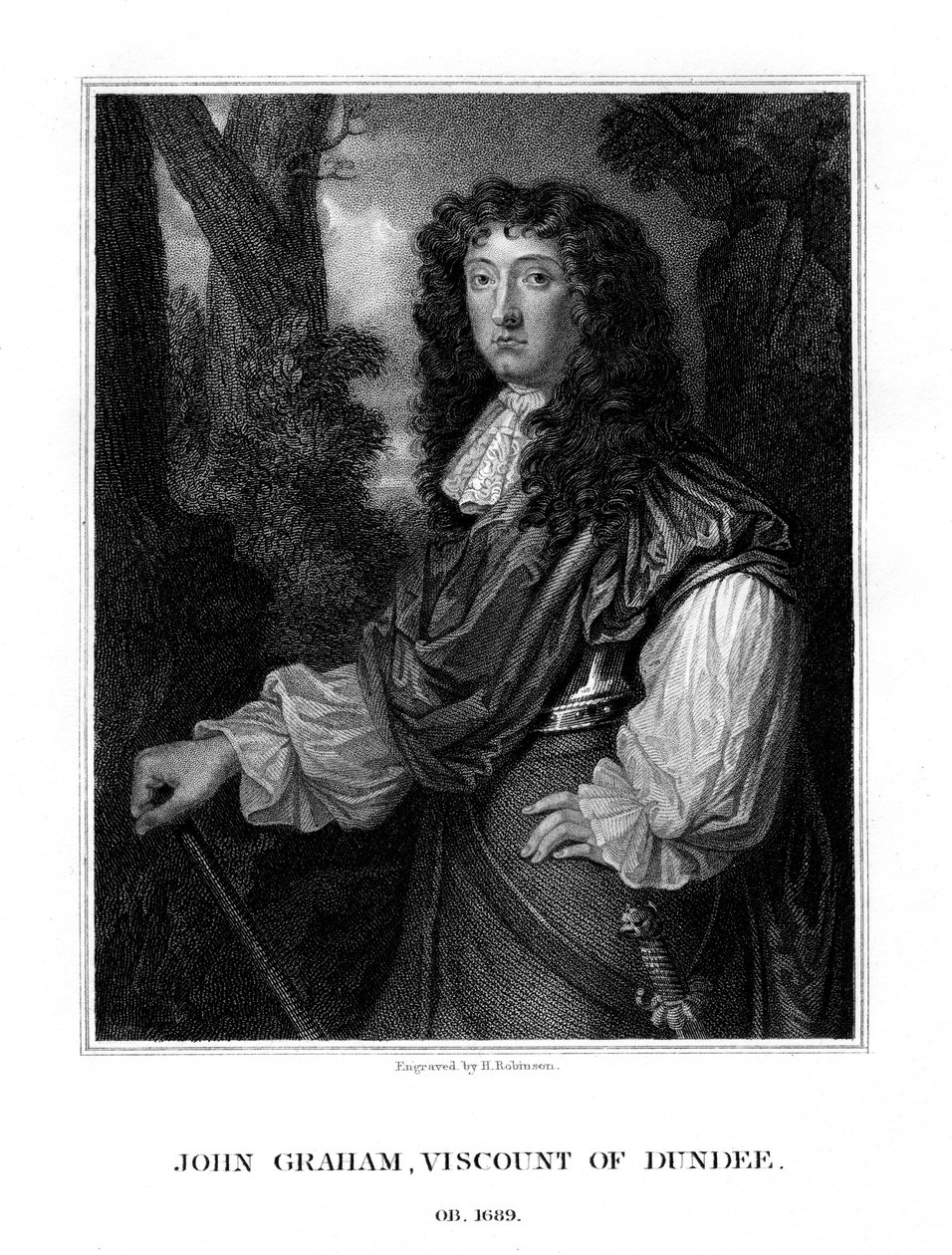 John Graham of Claverhouse, 1st Viscount Dundee, Scottish Jacobite commander by H. Robinson