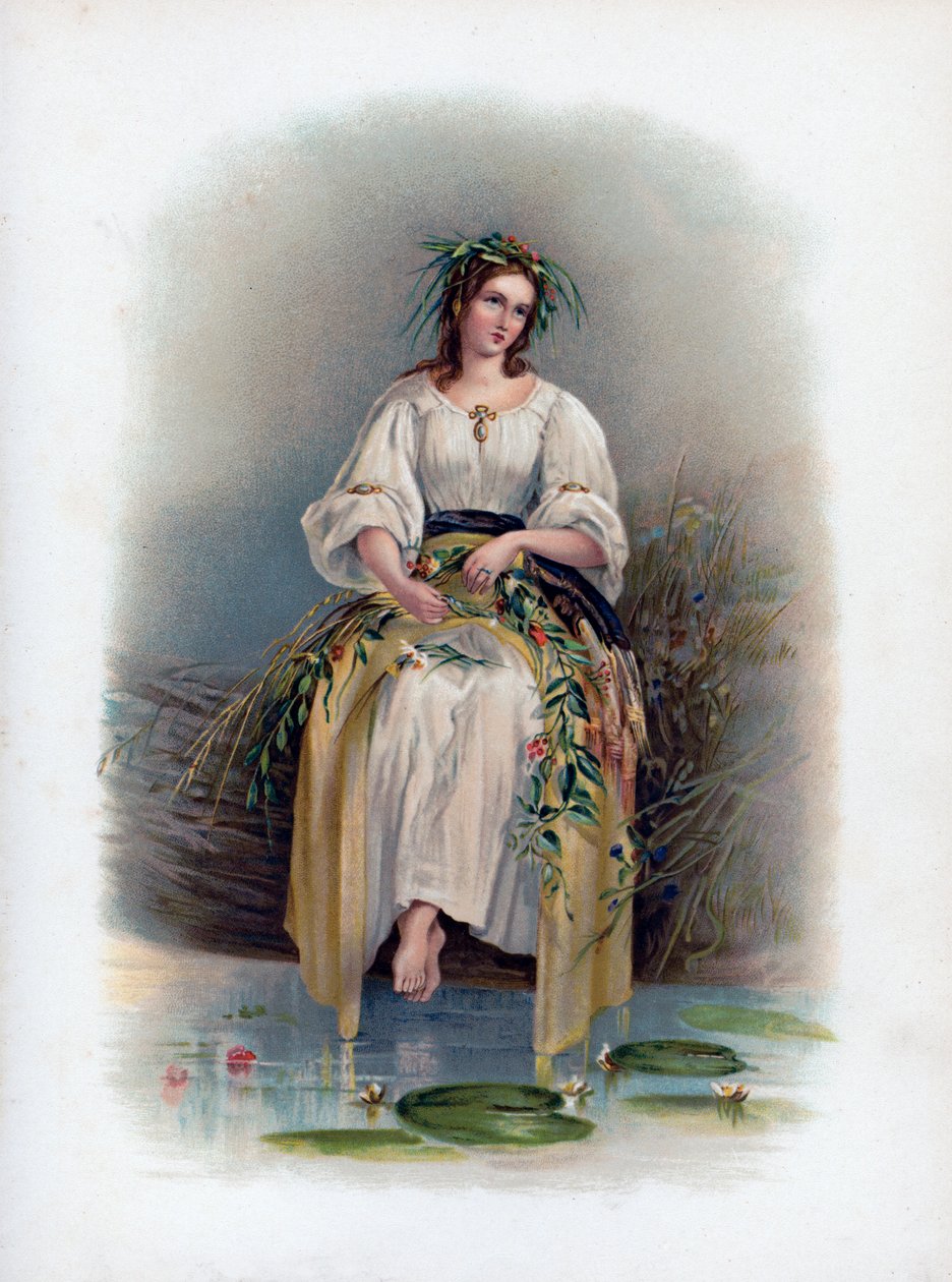 Ophelia by H Saunders: Premium art reproduction
