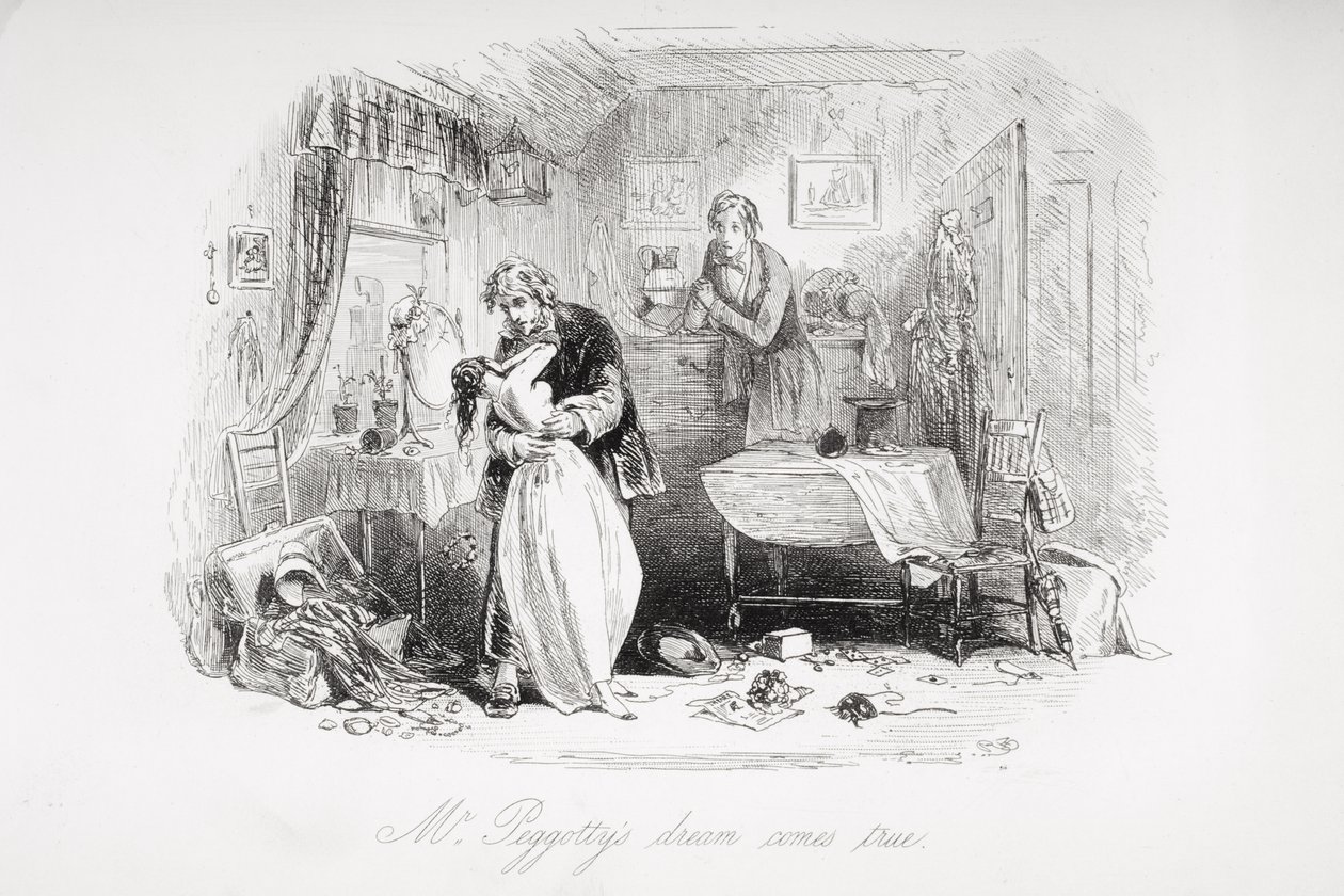 Mr. Peggotty's dream comes true, illustration from 'David Copperfield ...