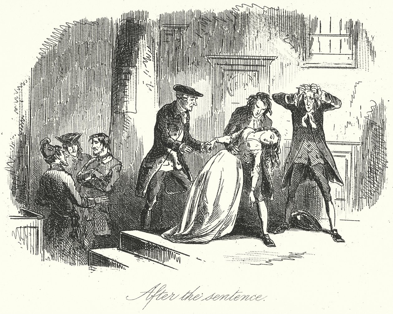 After the Sentence by Hablot Knight (1815-92) (after) Browne