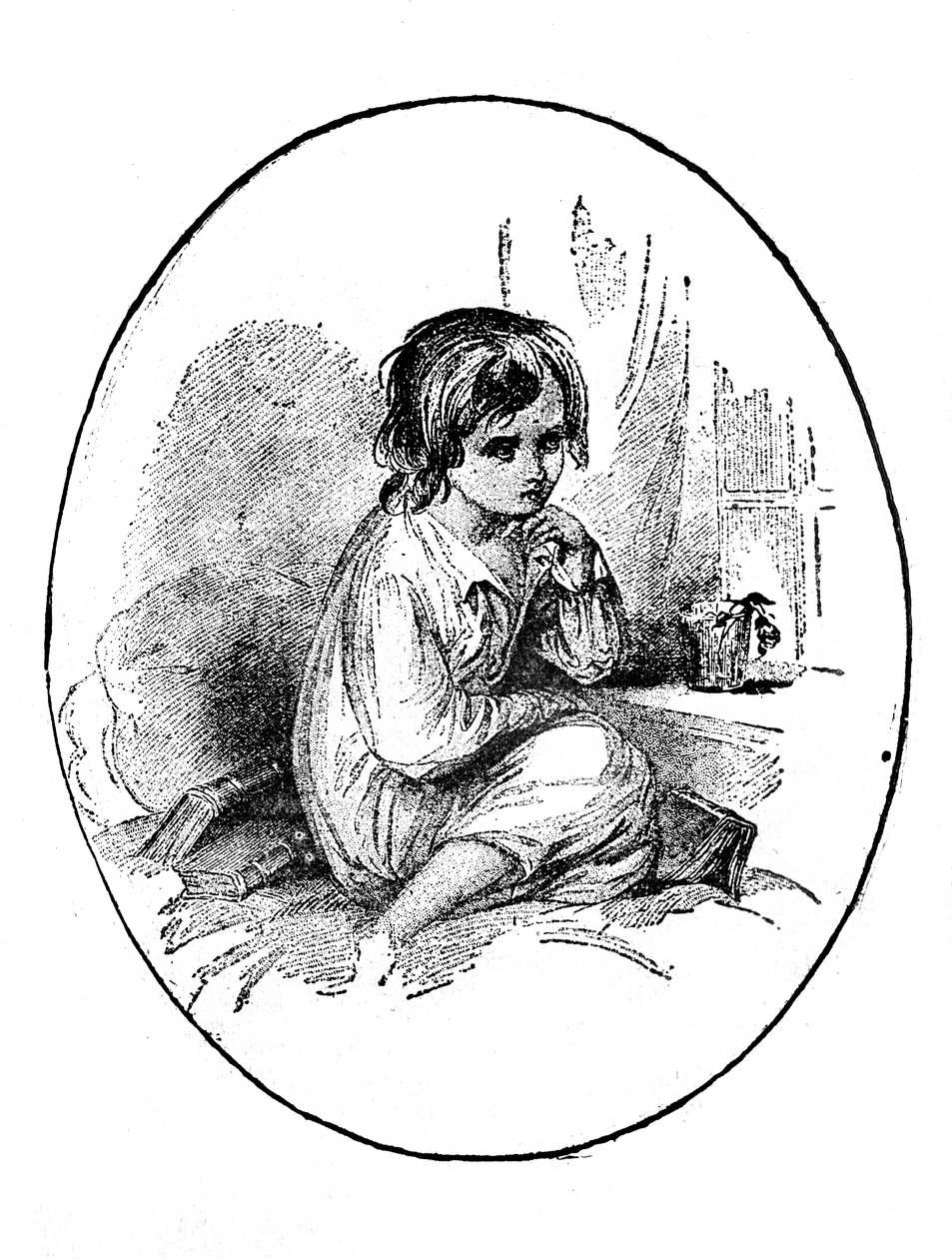 Little Paul from Dombey & Son by Hablot Knight Browne