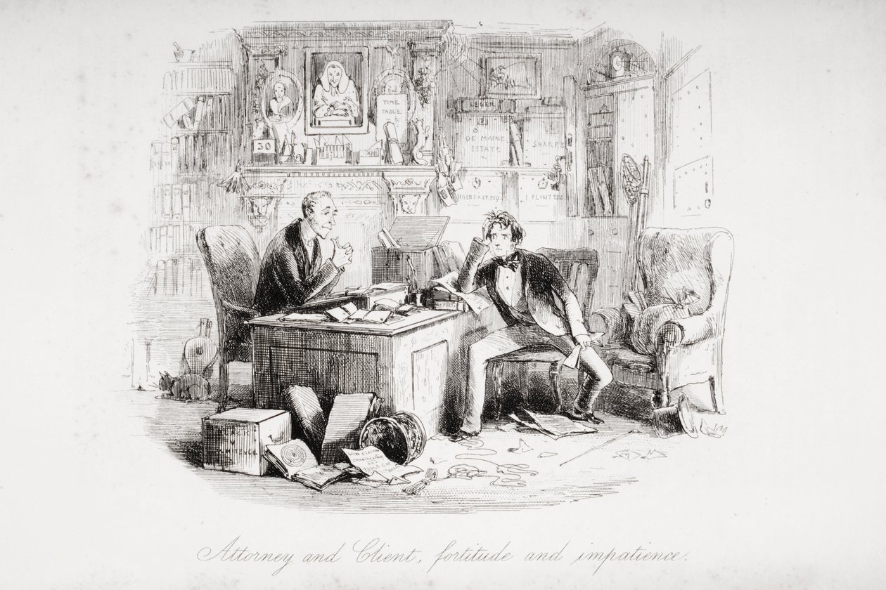 Attorney and Client, fortitude and impatience, illustration from 