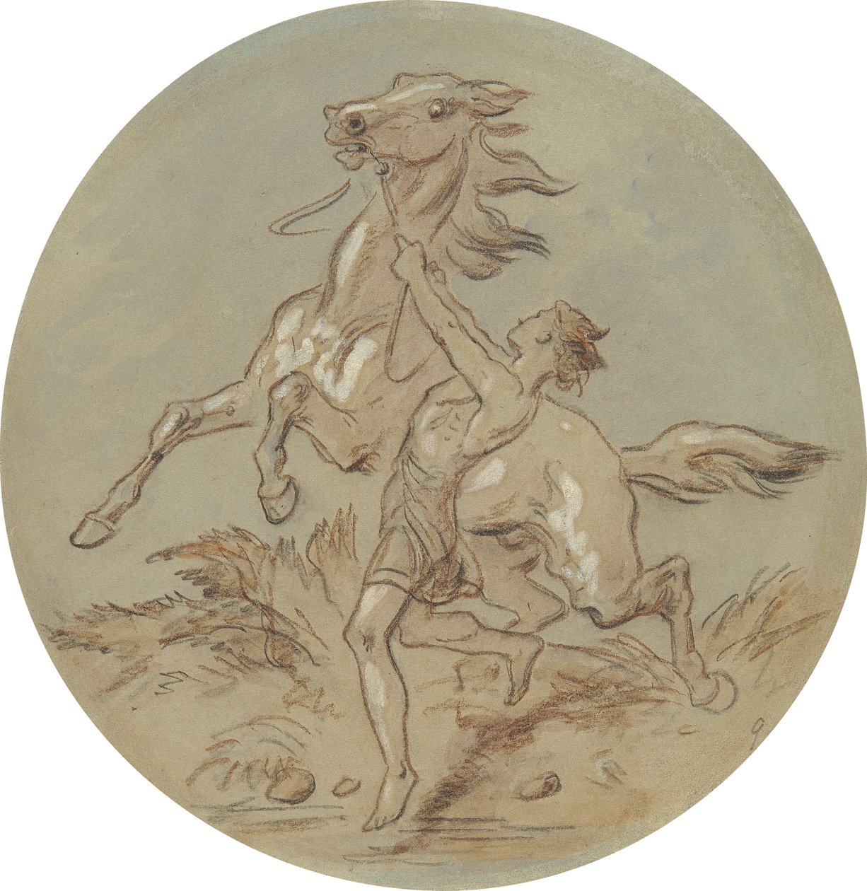 One of Eighteen Designs for a Series of Plates Illustrating Venus and Adonis by Hablot Knight Browne