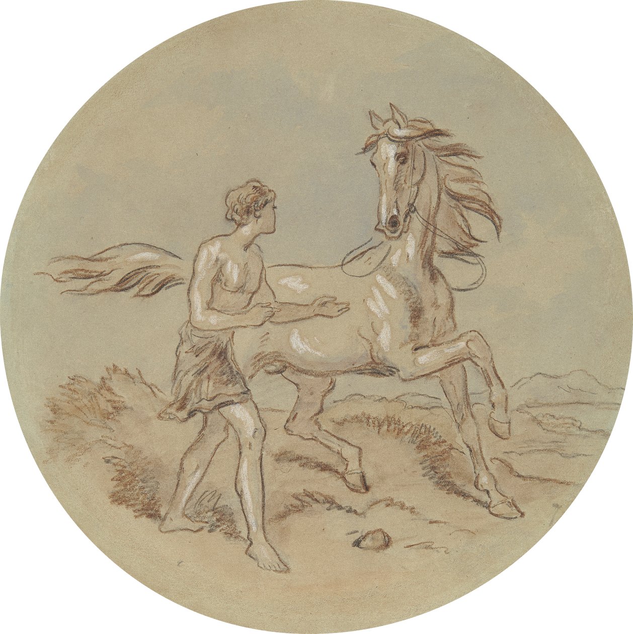 One of Eighteen Designs for a Series of Plates Illustrating Venus and Adonis by Hablot Knight Browne