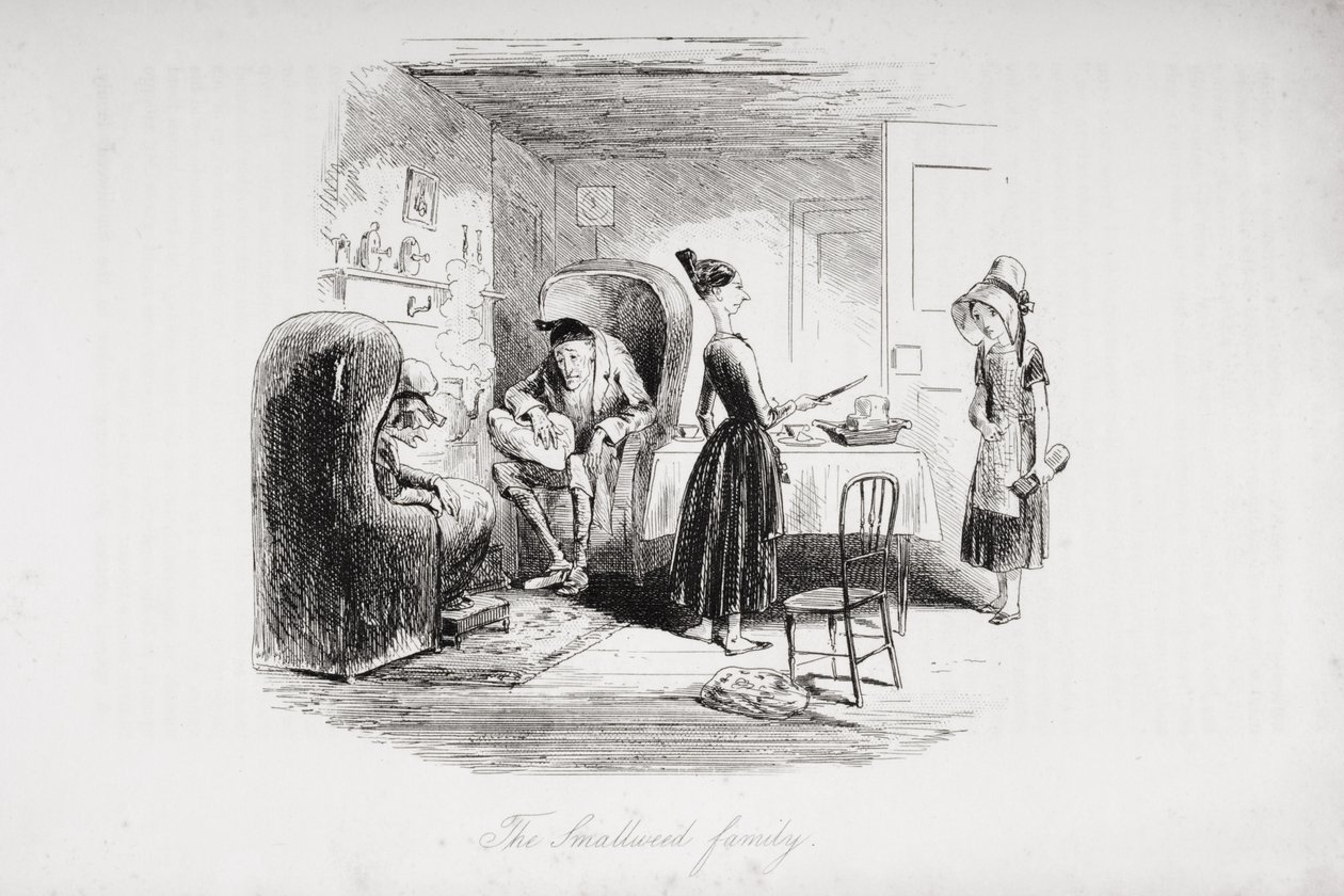 The Smallweed family, illustration from 
