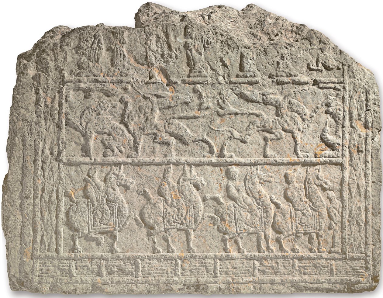 Rare Large Tomb Relief by Han Dynasty Chinese School